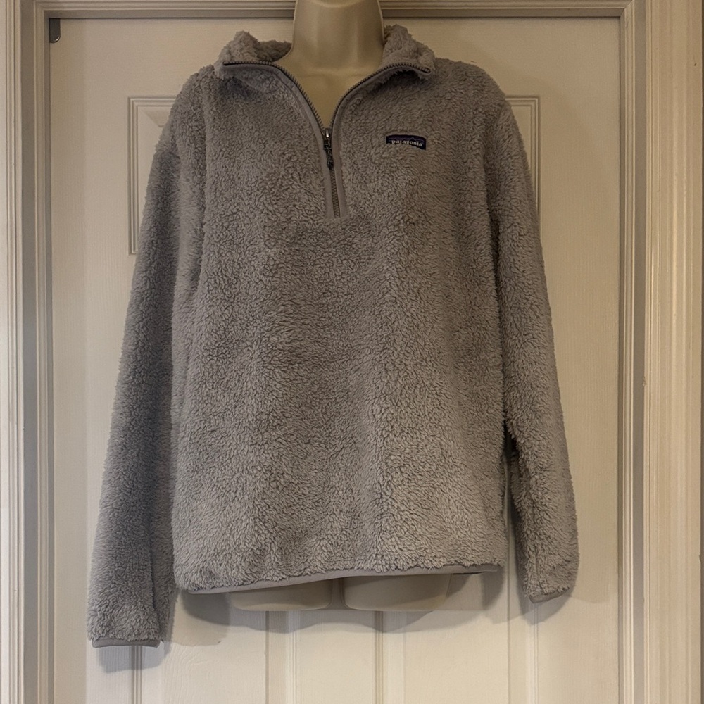 Patagonia Gray Fleece Quarter-Zip Pullover